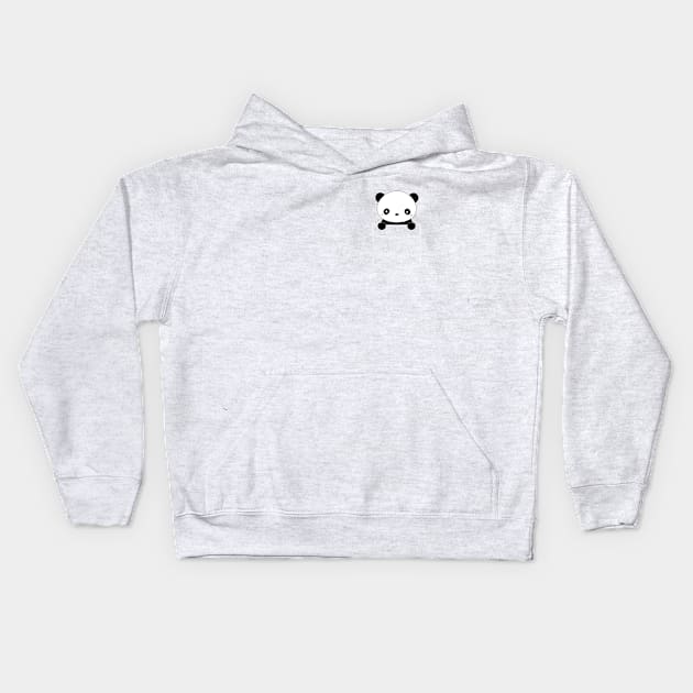 Cute pocket panda t-shirt Kids Hoodie by happinessinatee